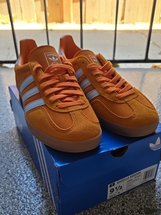 adidas Shoes - Adidas Orange Gazelle Indoor US Men's: 9.5US Women's: 10.5 NEW